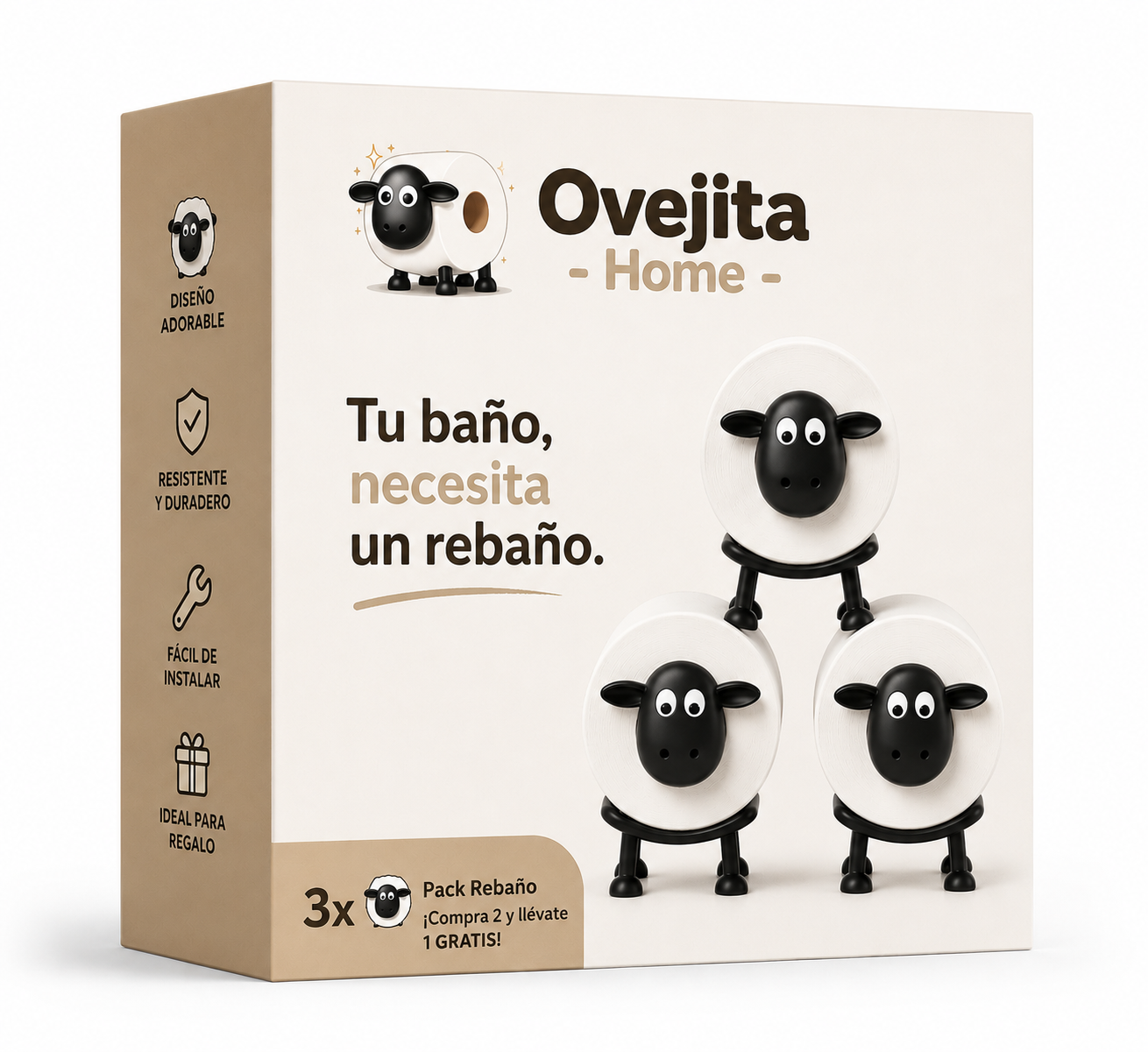 Portarollos Papel Oveja