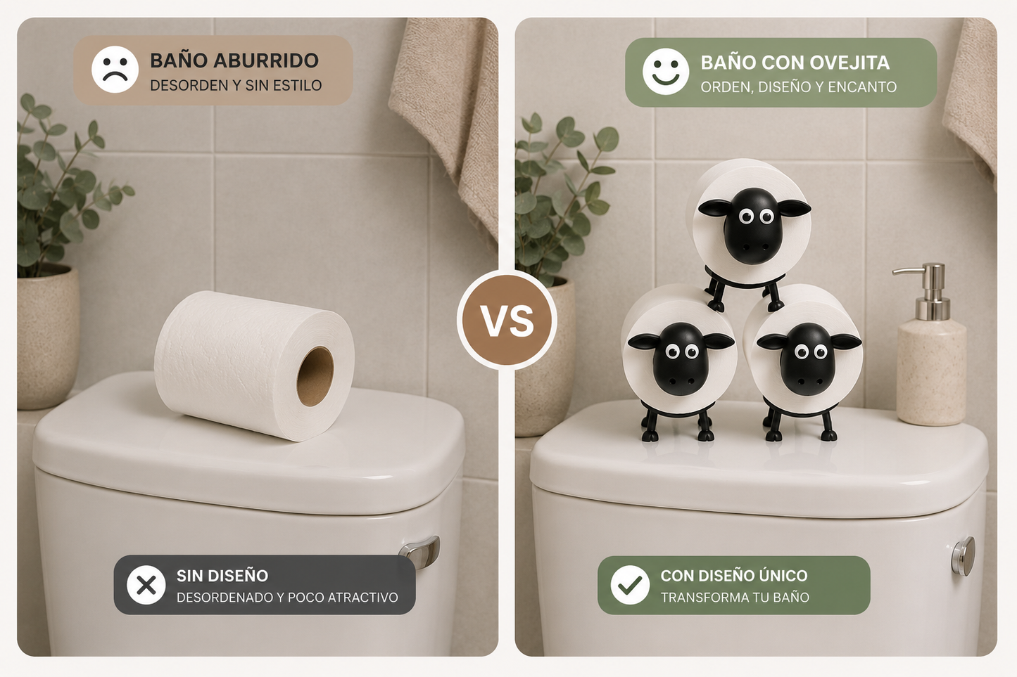 Portarollos Papel Oveja